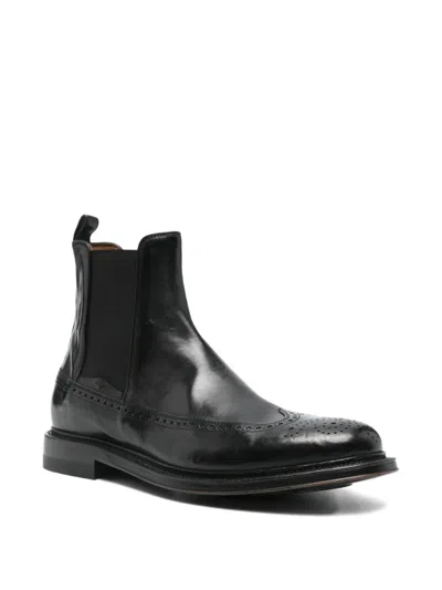 Silvano Sassetti Elasticated-panel Boots In Black