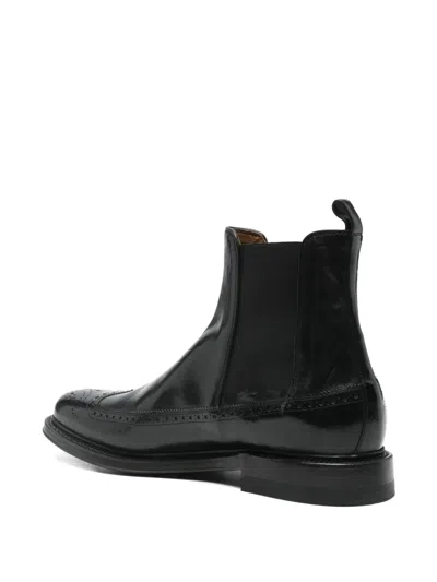 Silvano Sassetti Elasticated-panel Boots In Black