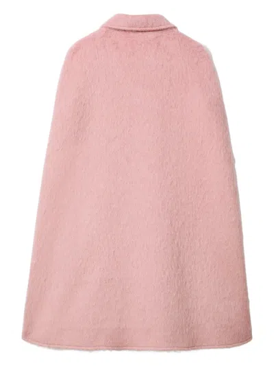 La Doublej Milano Cape Coat In Pink