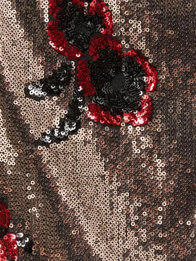 La Doublej La Scala Tee With Feathers Primrose Bronze In Multi