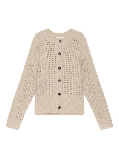Maliparmi Button-front Open-knit Cardigan In Neutral