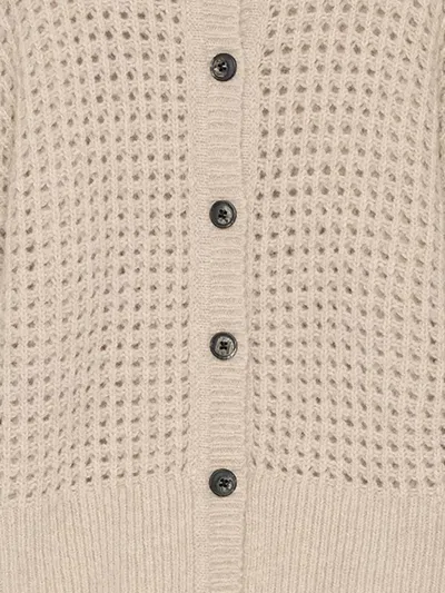 Maliparmi Button-front Open-knit Cardigan In Neutral