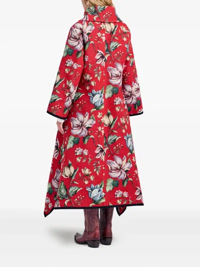 La Doublej Floral Coat In Multi