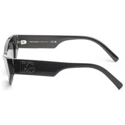 Dolce & Gabbana Logo-embossed Cat-eye Frame Sunglasses In Schwarz