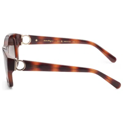 Ferragamo Grey Gradient Square Ladies Sunglasses Sf1012s 214 53 In Multi