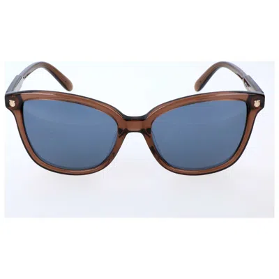 Ferragamo Blue Square Sunglasses Sf815s 210 56 In Brown