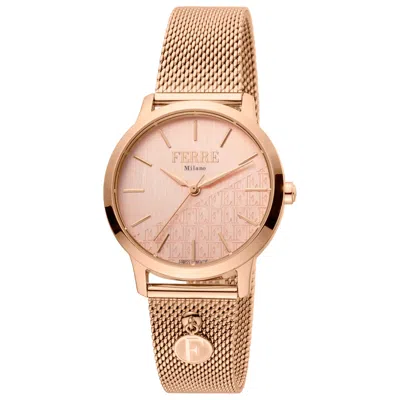 Ferre Milano Women's Fashion 32mm Quartz Watch In Gold