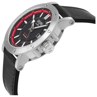 Gevril Flat Iron Limited Edition Leather Strap Watch, 42mm In Metallic