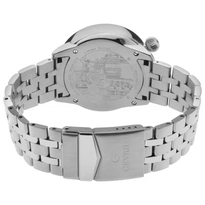Gevril Wallabout Compass Bezel Bracelet Watch, 44mm In Silver