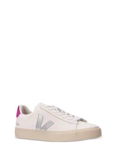 Veja Sneakers Campo Chromefree White Silver Ultraviolet In Multi