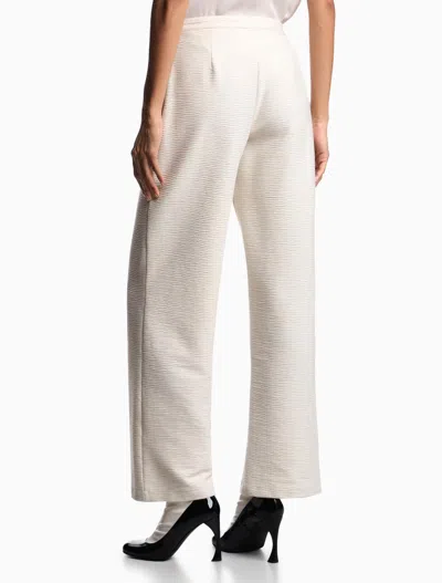 Emporio Armani High-rise Wide Leg Trousers In White