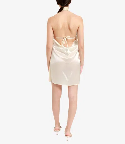 Erika Cavallini Semi Couture Dresses Beige In Neutral