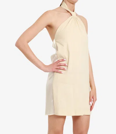 Erika Cavallini Semi Couture Dresses Beige In Neutral