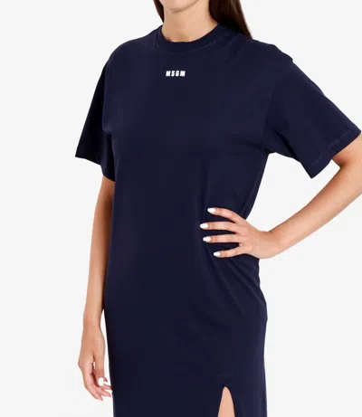 Msgm Dresses Blue In Blue