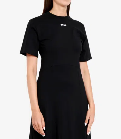 Msgm Dresses Black In Black