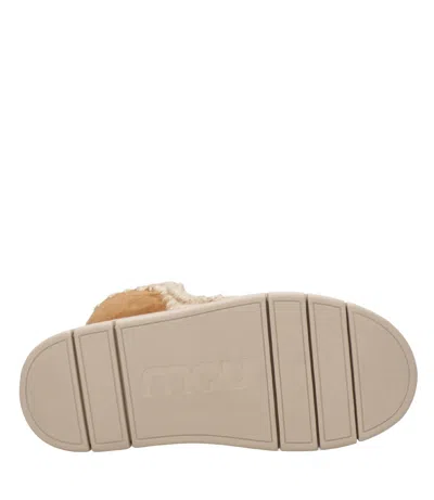Mou Logo-patch Slip-on Boots In Brown