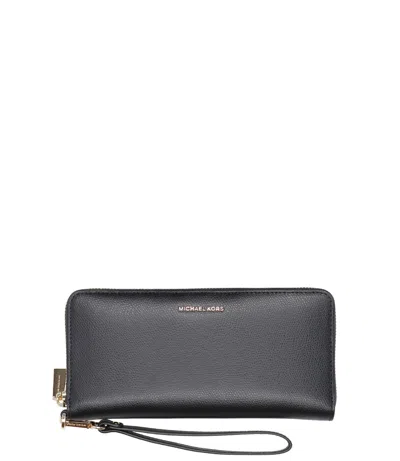 Michael Michael Kors Jet Set Large Flat Phone Case In Black