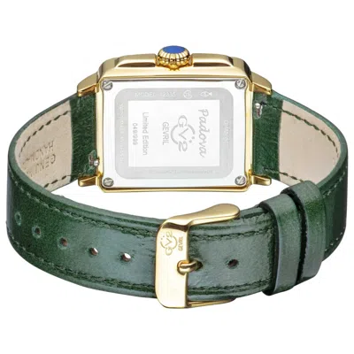 Gv2 By Gevril Padova Diamond Women's Watch In Green