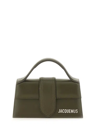 Jacquemus The Bambino Leather Tote In Green