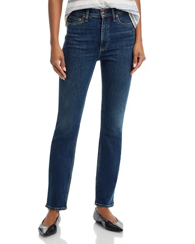 Rag & Bone Flexi Wren High Rise Slim Jeans In Carlton In Blue