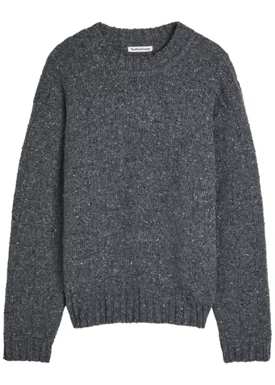 Ymc You Must Create Ymc Undertones Wool-blend Jumper In Gray
