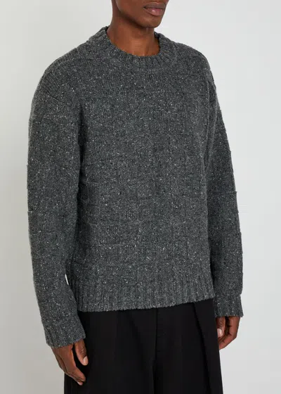 Ymc You Must Create Ymc Undertones Wool-blend Jumper In Gray