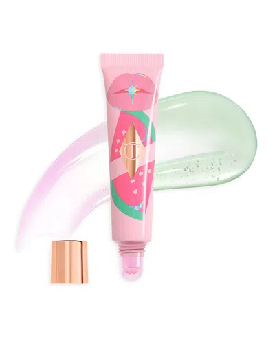 Charlotte Tilbury Unreal Lips Healthy Glow Nectar Lip Oil With Hyaluronic Acid And Vitamin E Juicylicious Pink Waterme