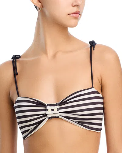 Juan De Dios San Miguel Printed Bikini Top In Multi