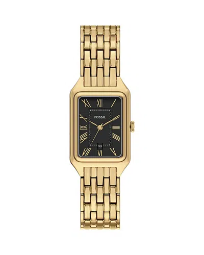 Fossil Women's Raquel Black Dial Watch In Gold
