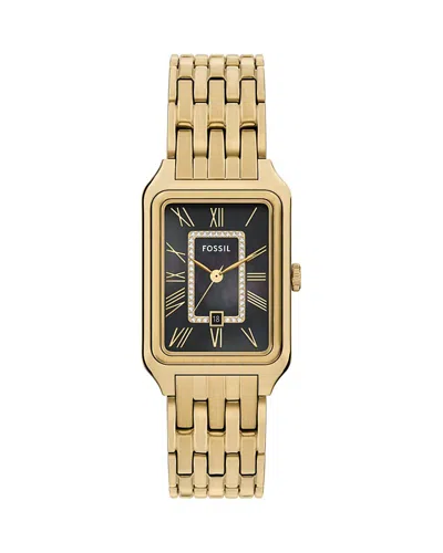 Fossil Women's Raquel Black Dial Watch In Gold