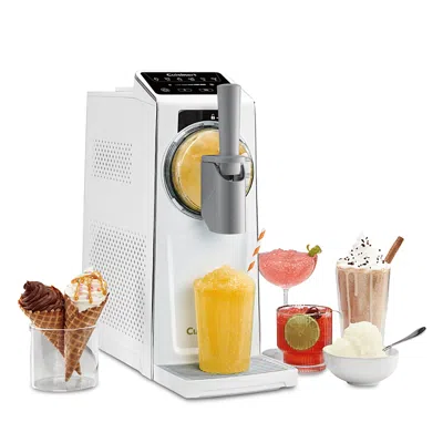 Cuisinart 6 In 1 Slushy And Soft Serve Maker In White