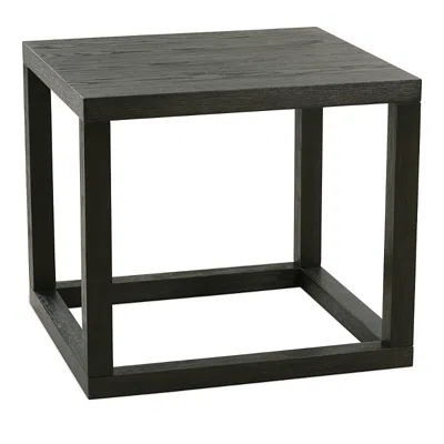 Hudson Park Collection Gramercy Rectangular End Table In Black