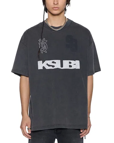 Ksubi Rugged Ekcess Oversize Graphic T-shirt In Gray