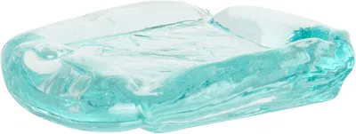 Completedworks ブルー B129 Recycled Glass Small Cushion プレート In Blue