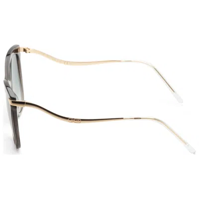 Jimmy Choo Steff Glitter-effect Sunglasses In Green