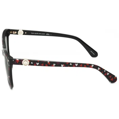 Kate Spade Cat-eye Sunglasses With Heart Motif In Brown