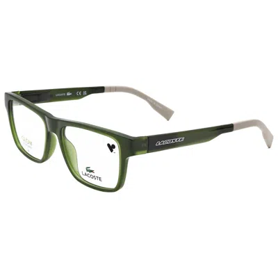 Lacoste Unisex 49 Mm Eyeglasses In Green