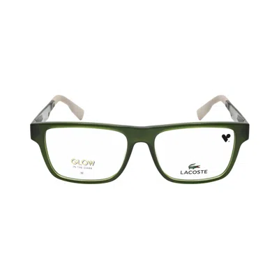Lacoste Unisex 49 Mm Eyeglasses In Green