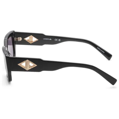 Lacoste Blue Rectangular Ladies Sunglasses L6021s 001 55 In Black