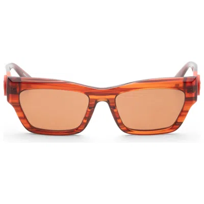 Longchamp Women's 53mm Striped Red Sunglasses In Brown