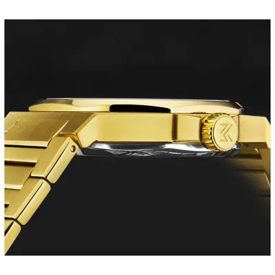 Manager Revolution Hand Wind Black Dial Mens Watch Man-rm-10-gm In Black / Gold Tone / Yellow