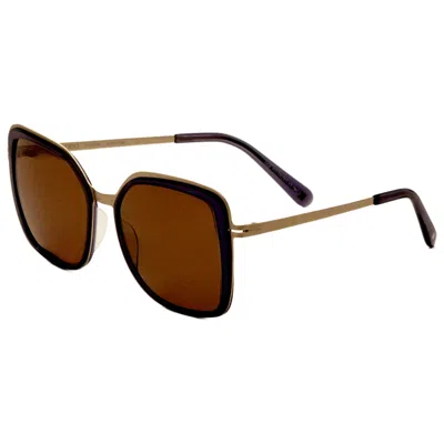 Modo Geometric-frame Sunglasses In Brown