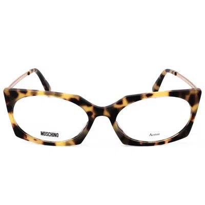 Moschino Women's 54mm Yellow Havana Opticals In Multi