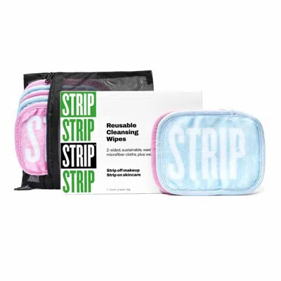 Strip Makeup Reusable Cleansing Wipes 7 oz Blue/pink Skin Care 860007941351 In Multi