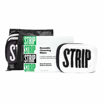 Strip Makeup Reusable Cleansing Wipes 7 oz Black/white Skin Care 860007941320 In Multi