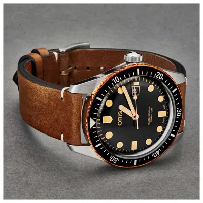 Oris Men's Watch 73377204354ls45 In Black