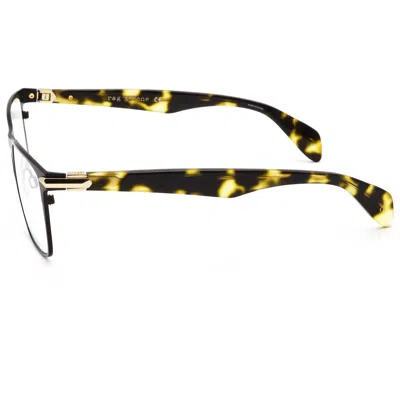 Rag & Bone Men's 53mm Matte Black Havana Opticals In Gold