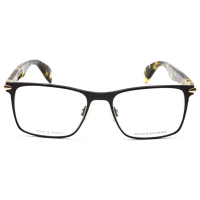 Rag & Bone Men's 53mm Matte Black Havana Opticals In Gold