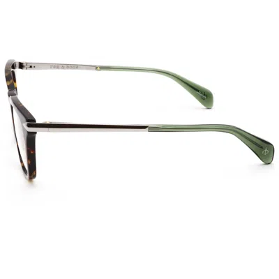 Rag & Bone Men's 48mm Havana Khaki Opticals In Transparent