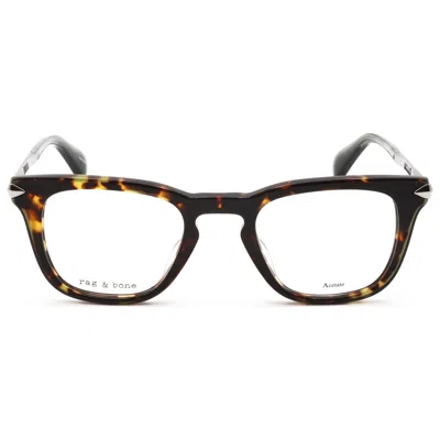 Rag & Bone Men's 48mm Havana Khaki Opticals In Transparent